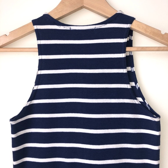 Forever 21 Essentials Navy Striped Dress SP - Picture 6 of 7